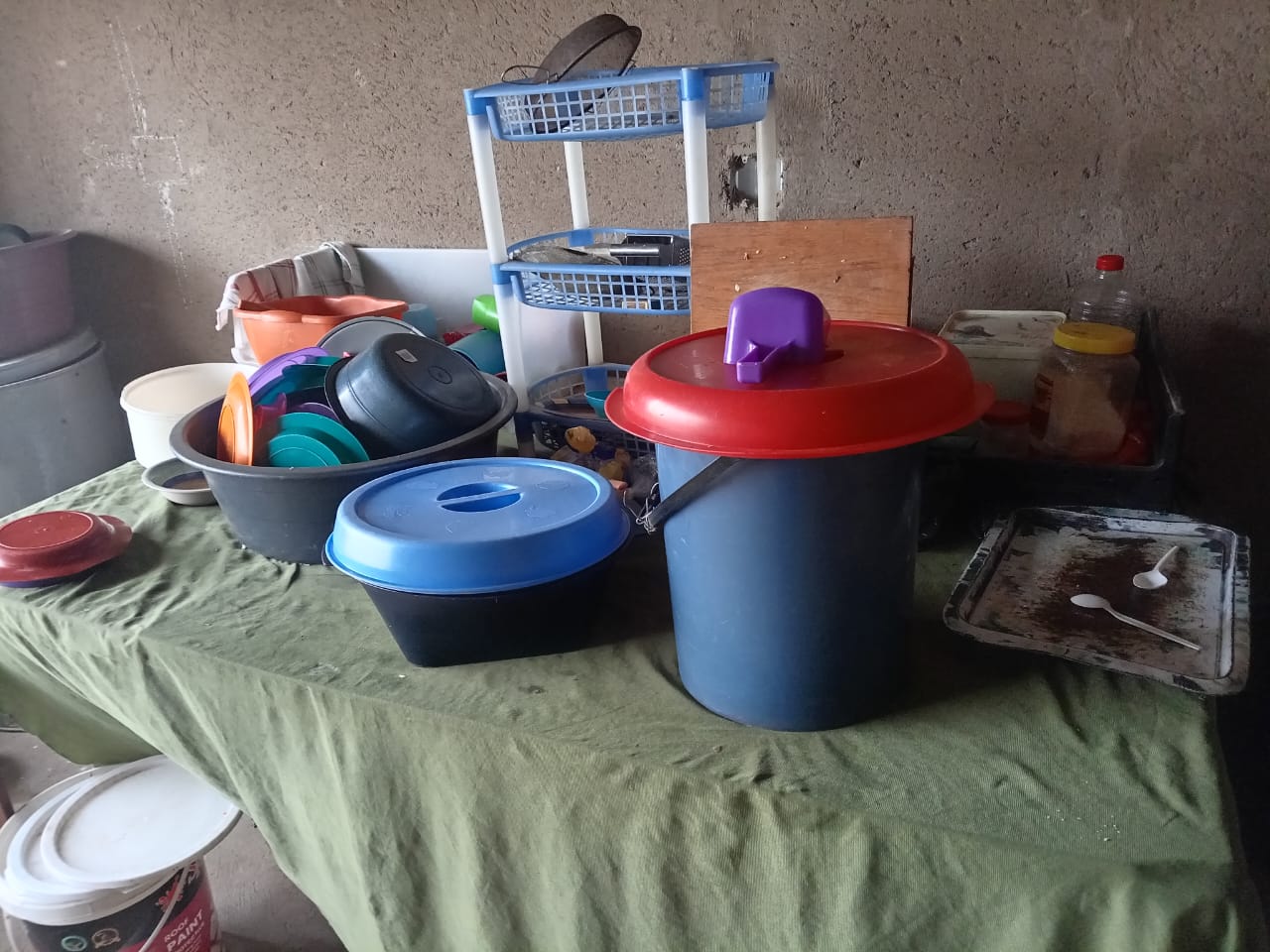 Damaged kitchen structure