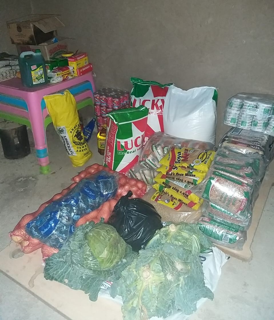 Grocery bought to feed children at NOMAGOM