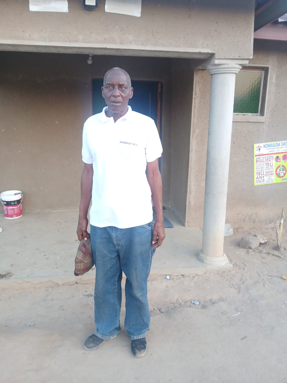Director of NOMAGOM-DROP-IN CENTER Mukhufi M.J