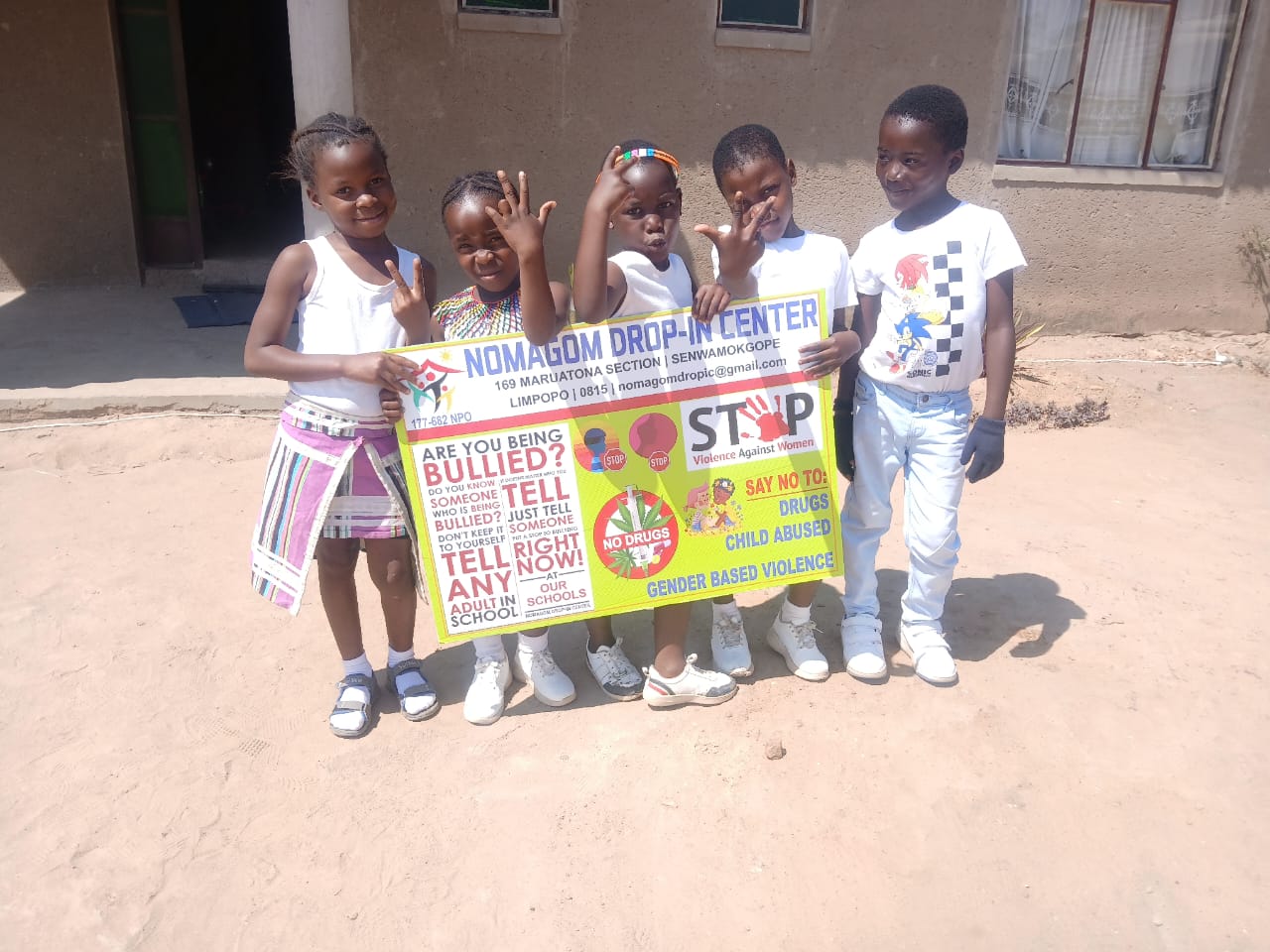 NOMAGOM DROP-IN CENTER Children parade in recent culture day.