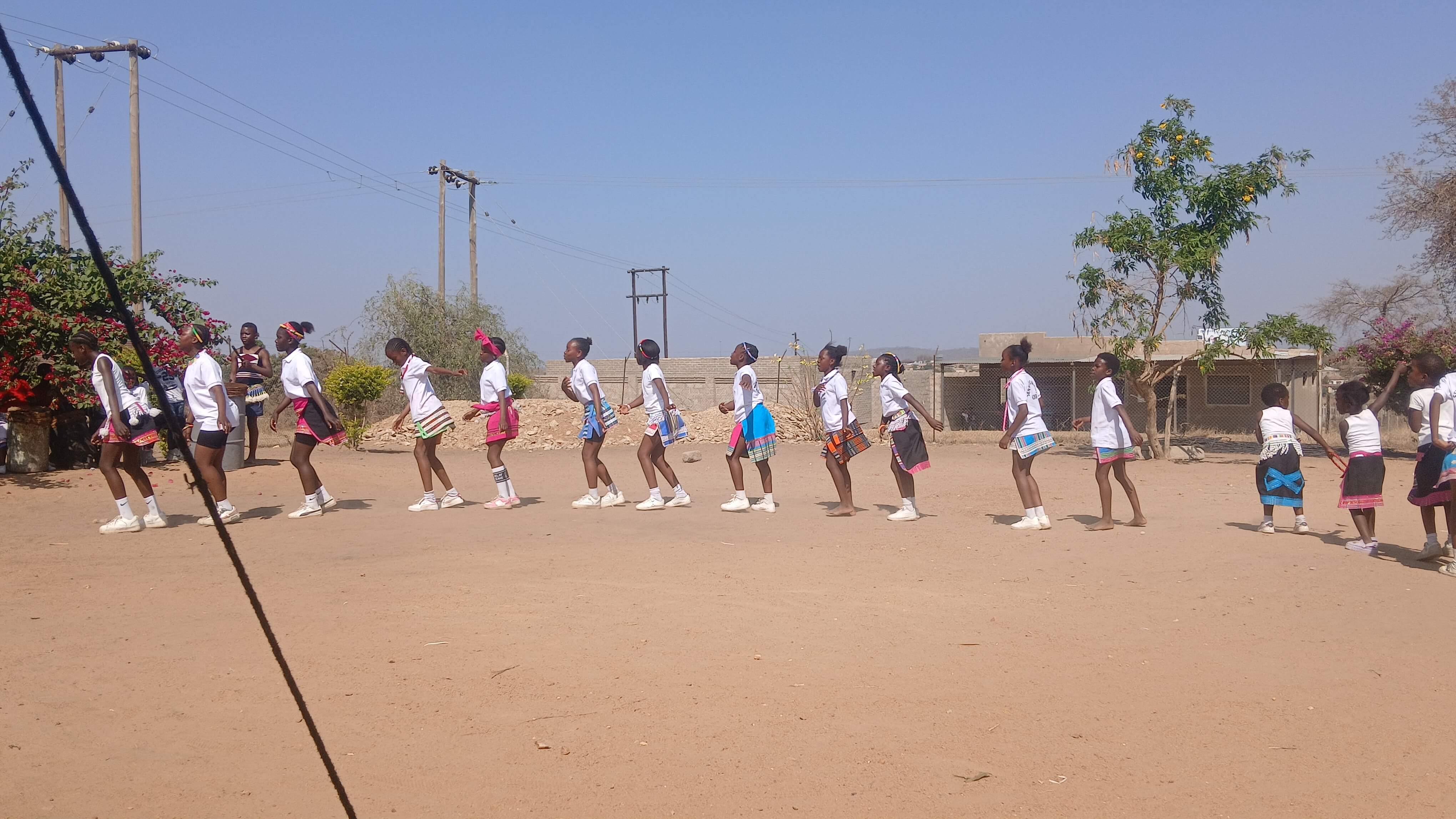 Nomagom girls dancing sekgapa traditional dance